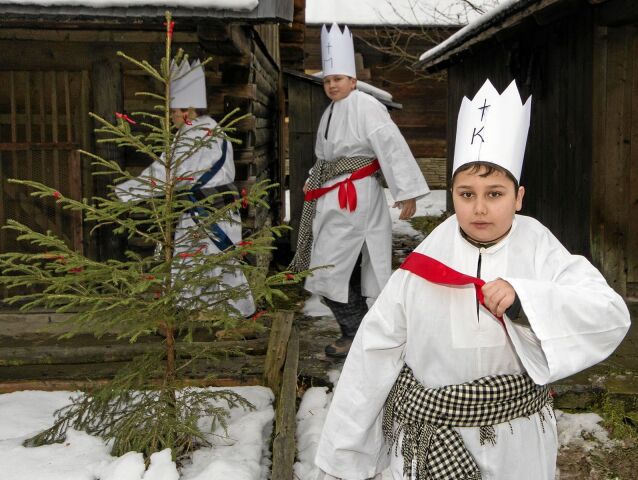 Rožnov pod Radhoštěm, čerti, advent,