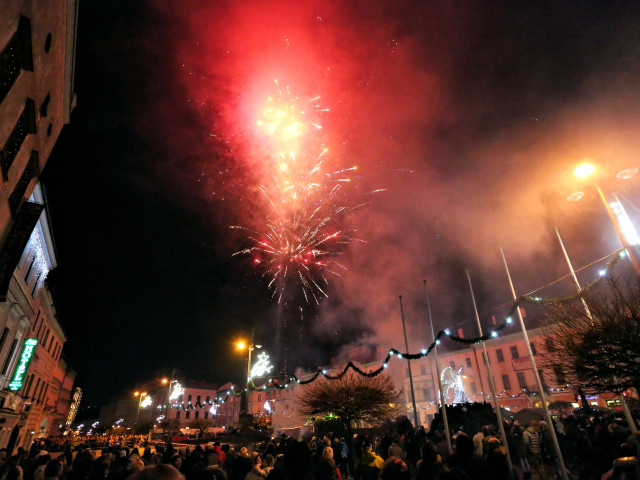 BANSKÁ BYSTRICA: Novoročný ohňostroj