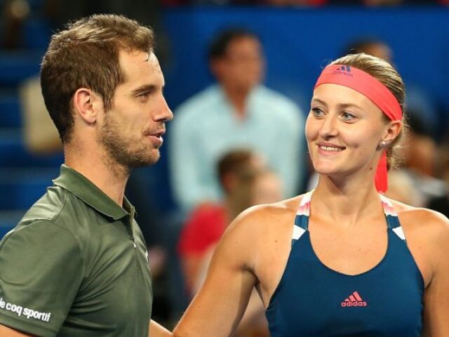 Richard Gasquet a Kristina Mladenovicová