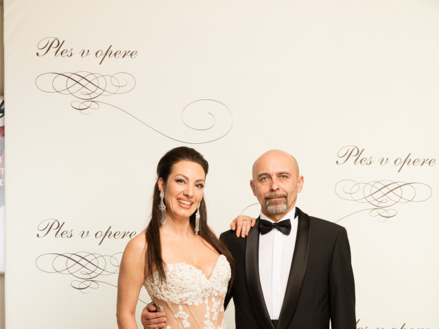 Herečka a speváčka Katarína Hasprová a jej partner Ivan Béla Vojtek.