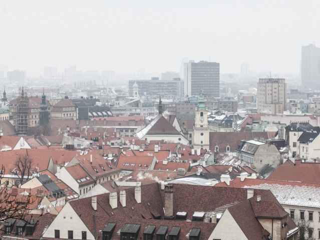 Bratislava, inverzia, smog