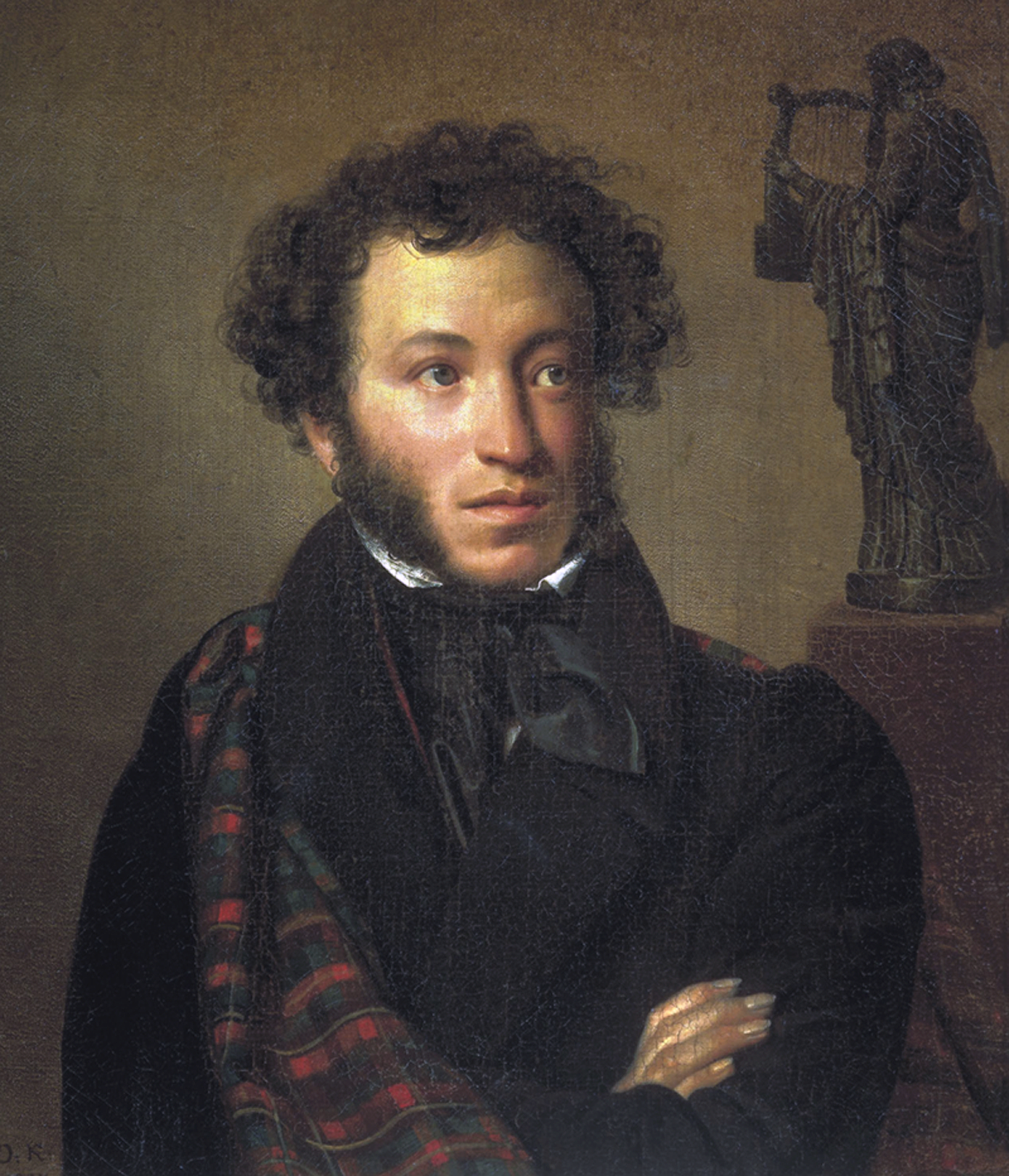 Najznámejší portrét Alexandra Sergejeviča Puškina vytvoril básnikov súčasník v roku 1827, maliar Orest Kyprenskij.