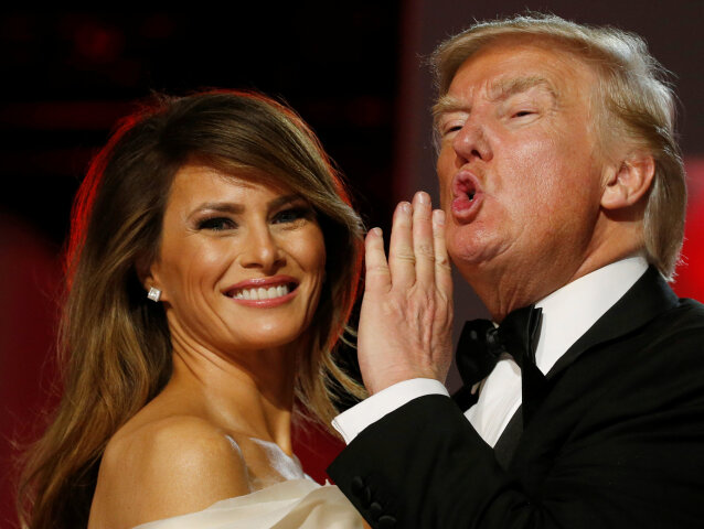 Melania Trumpová, Donald Trump, inauguračný ples
