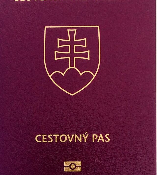 Slovak passport biometric, slovenský pas