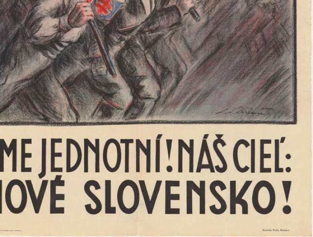 Peter Gall, plagát, ľudová strana, 1938
