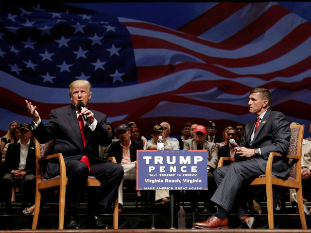 Donald Trump, Michael Flynn, príhovor, míting