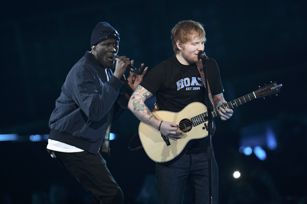 Brit Awards Ed Sheeran Stormzy