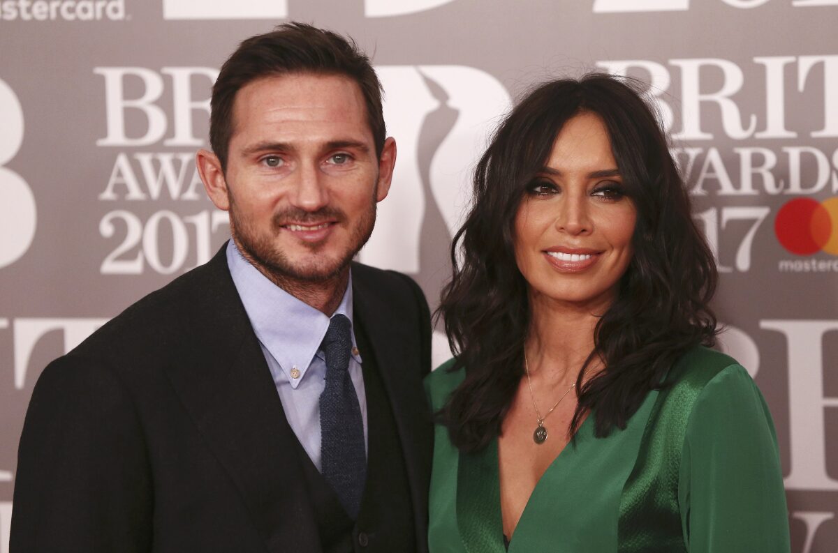 Futbalista Frank Lampard a jeho manželka Christine Bleakley.