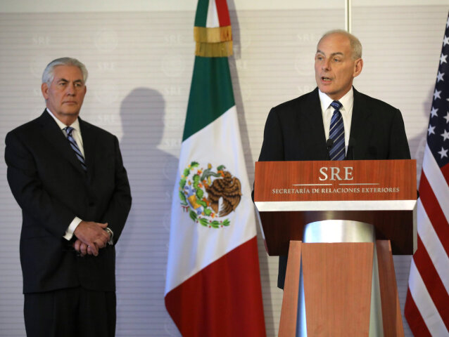 John Kelly, Rex Tillerson