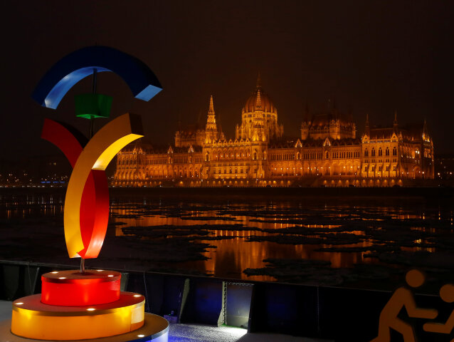 logo, Budapešť, OH 2024, Dunaj, OH, olympijské hry