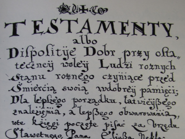 stará ľubovňa, testament