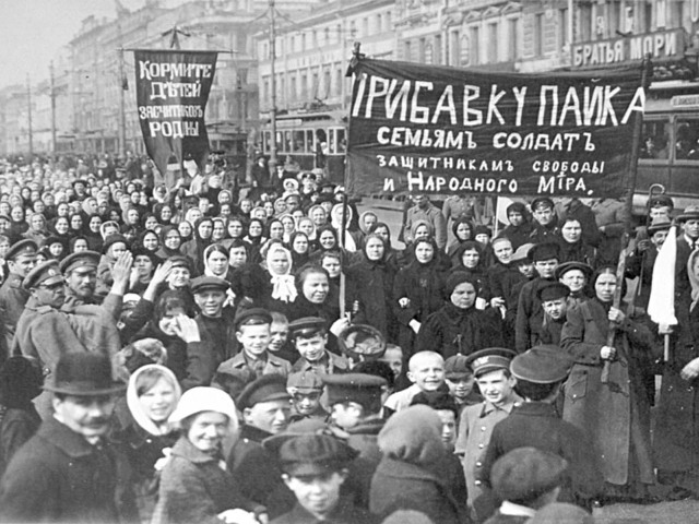 Februárová revolúcia, ženy, petrohrad, rusko
