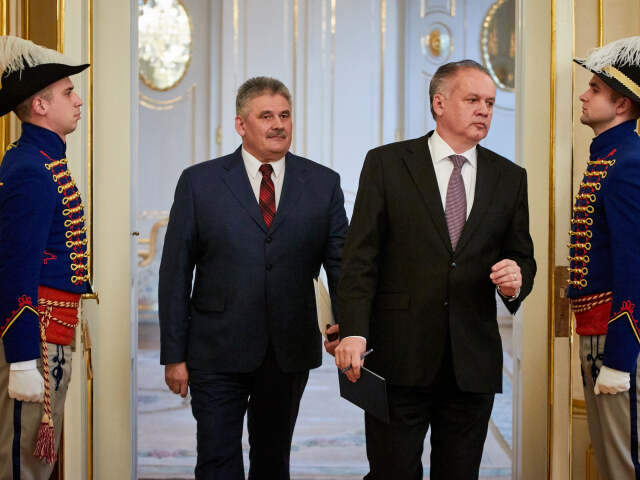 Prijatie ministra práce, andrej kiska, prezident, ján richter