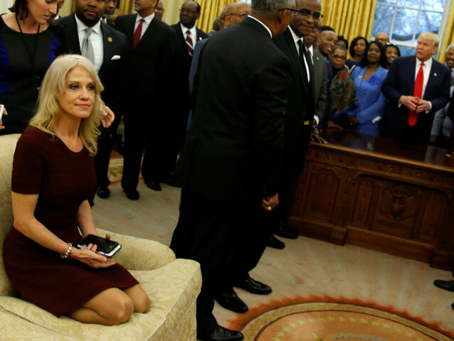 Kellyanne Conwayová, Oválna pracovňa, Biely dom, Trump