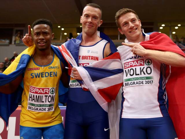Ján Volko, Richard Kilty, Austin Hamilton