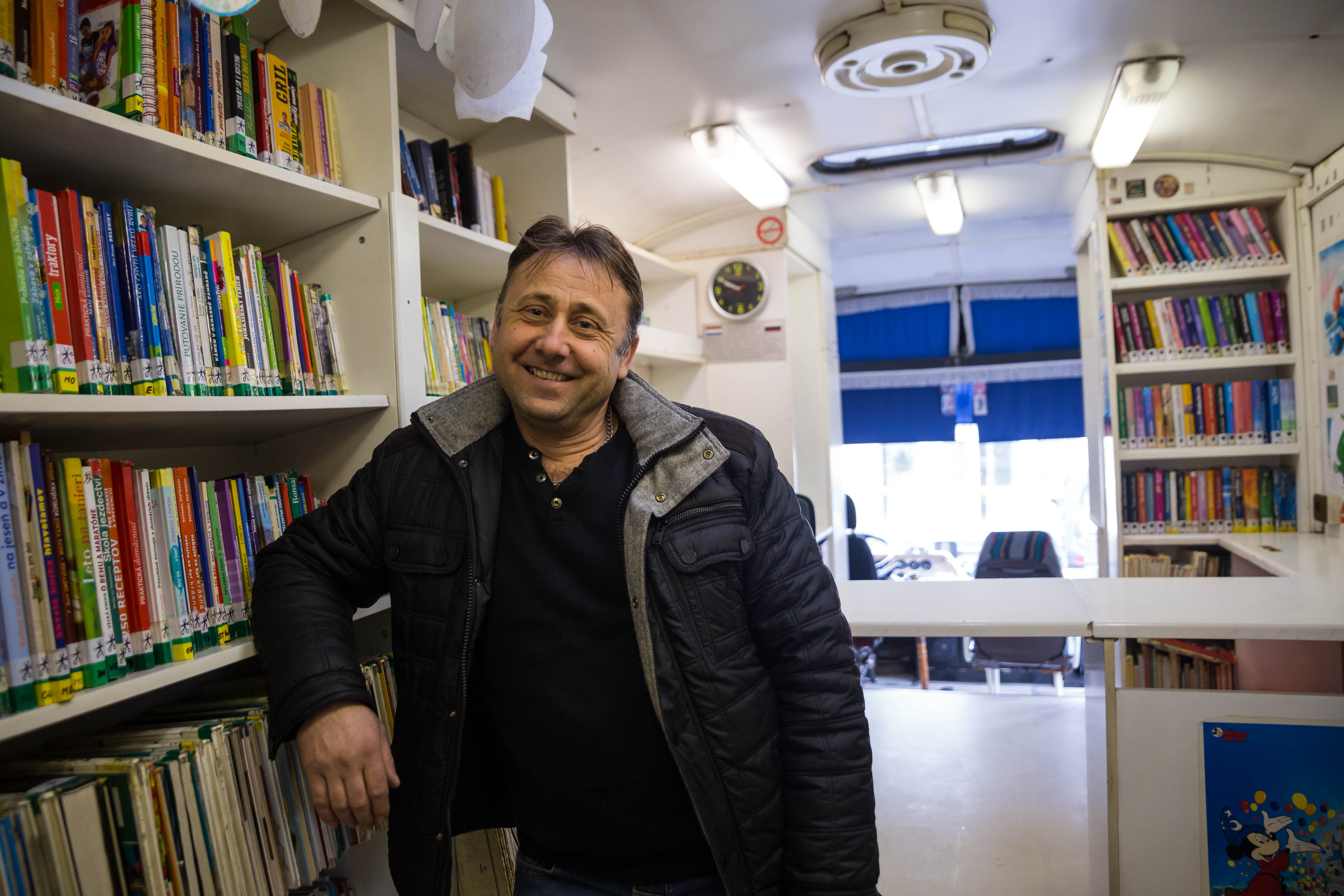 Šofér a príležitostný knihovník Juraj Černický.