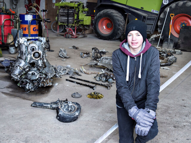 Daniel Rom Kristiansen, motor, stíhačka, ostatky, Dánsko