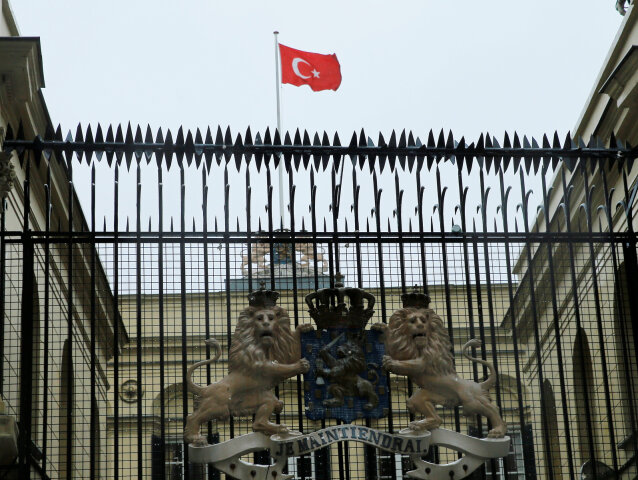 vlajka, turecko, istanbul, holandsko, konzulát, ambasáda