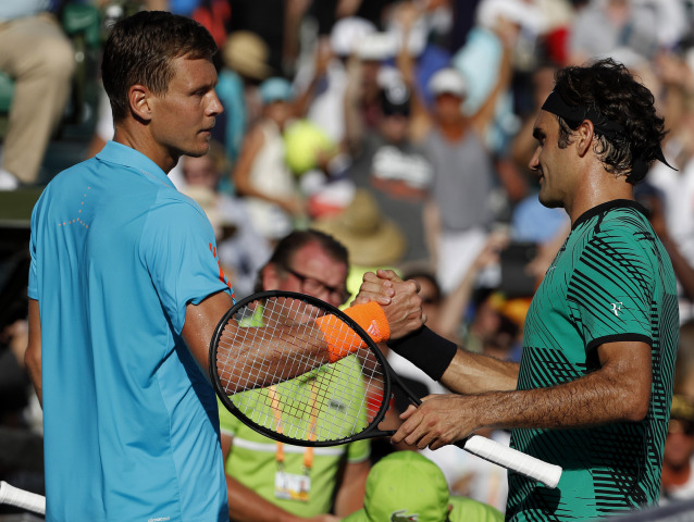 Tomáš Berdych, Roger Federer,