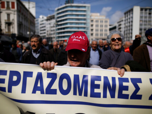 grécko, protest