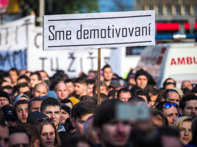 protikorupčný pochod, protest, demonštrácia,