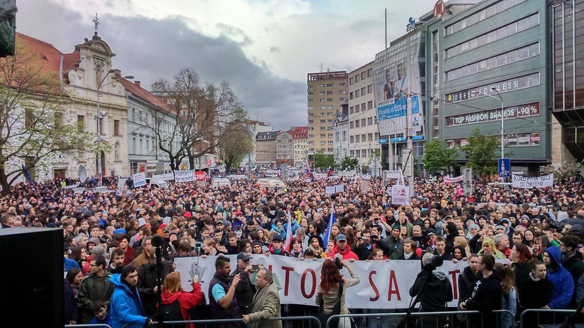 protikorupčný pochod, demonštrácia, protest,