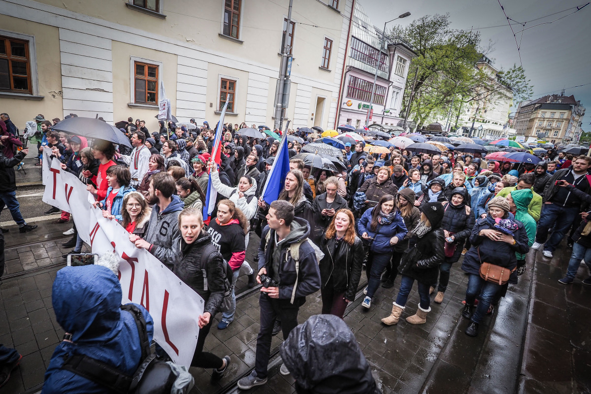 protikorupčný pochod, protest, demonštrácia,