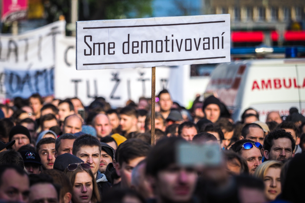 protikorupčný pochod, protest, demonštrácia,