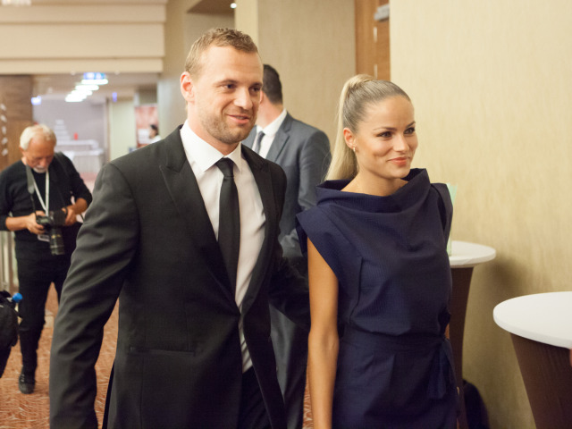 Marián Gáborík a jeho snúbenica Ivana Surovcová