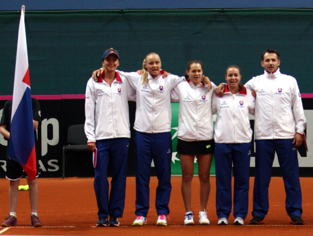 Daniela Hantuchová, Rebecca Šramková, Jana Čepelová, Kristína Kučová, Matej Lipták, slovensko, fed cup, pohár federácie