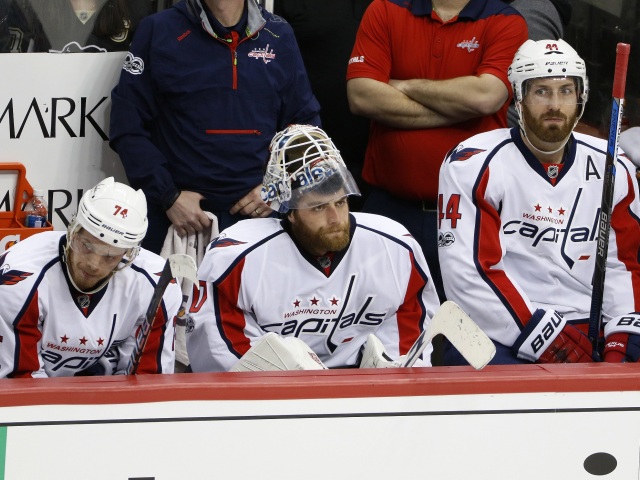 John Carlson, Braden Holtby, Brooks Orpik