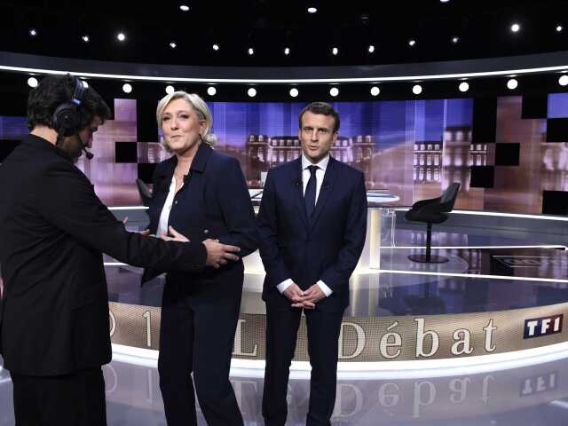 marine le penová, emmanuel macron,