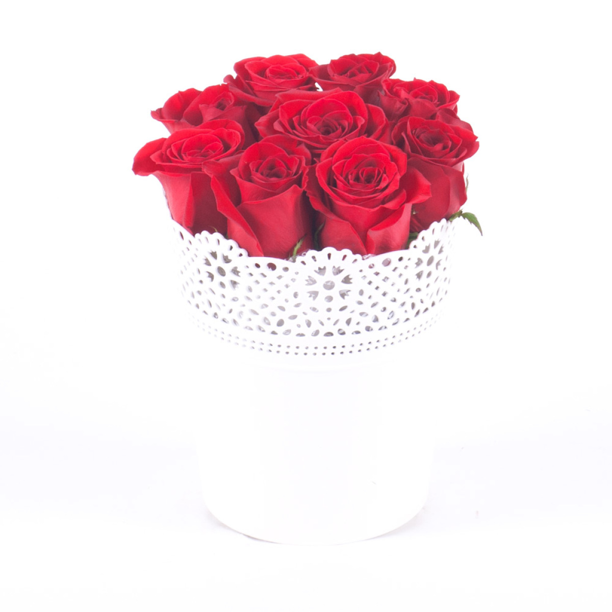 Flower pot rose red v hodnote 24, 99 €