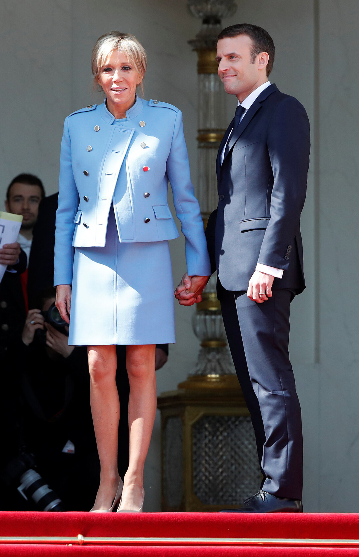 macron, emmanuel macron, inaugurácia, elyzejsky palac, Brigitte Trogneux
