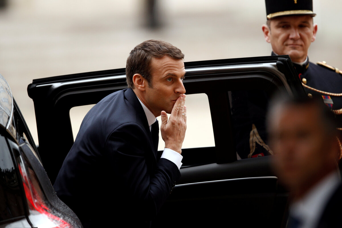 macron, emmanuel macron, inaugurácia, elyzejsky palac, Brigitte Trogneux