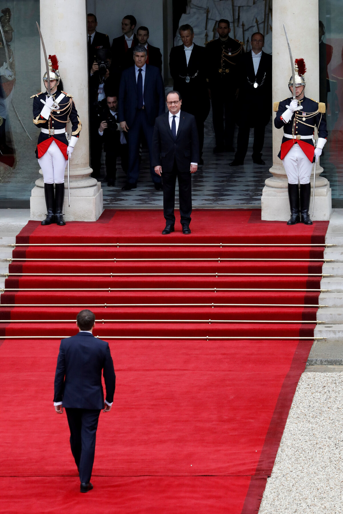 macron, emmanuel macron, inaugurácia, elyzejsky palac, Brigitte Trogneux