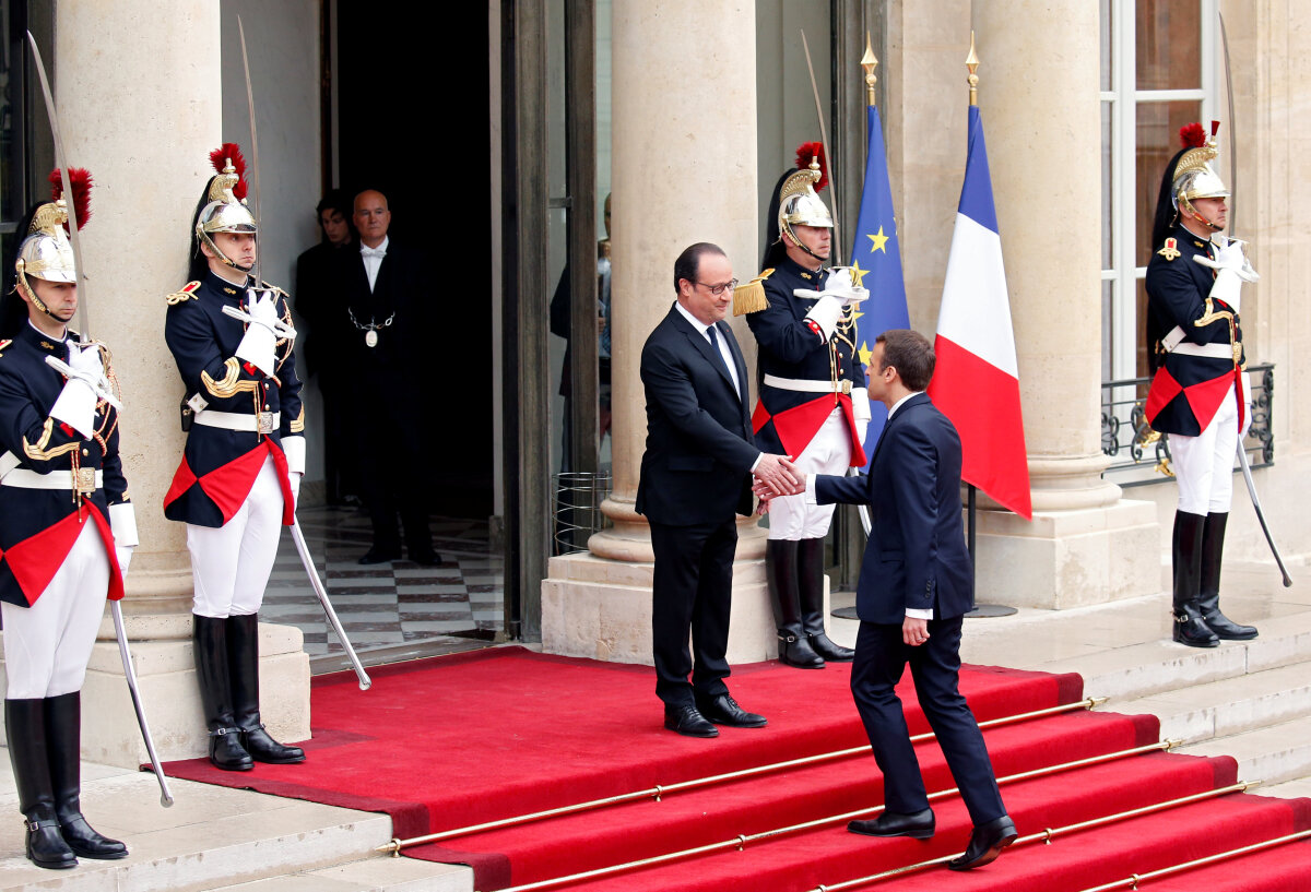macron, emmanuel macron, inaugurácia, elyzejsky palac, Brigitte Trogneux
