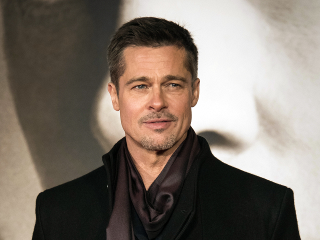 Herec Brad Pitt na archívnom zábere.