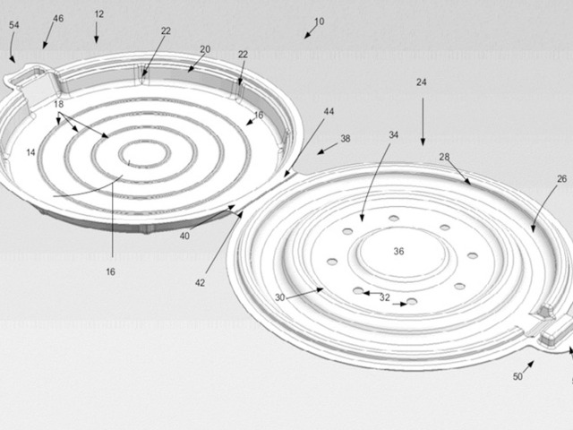 Apple pizza box