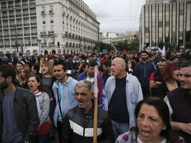 grecko, protest, demonstracia