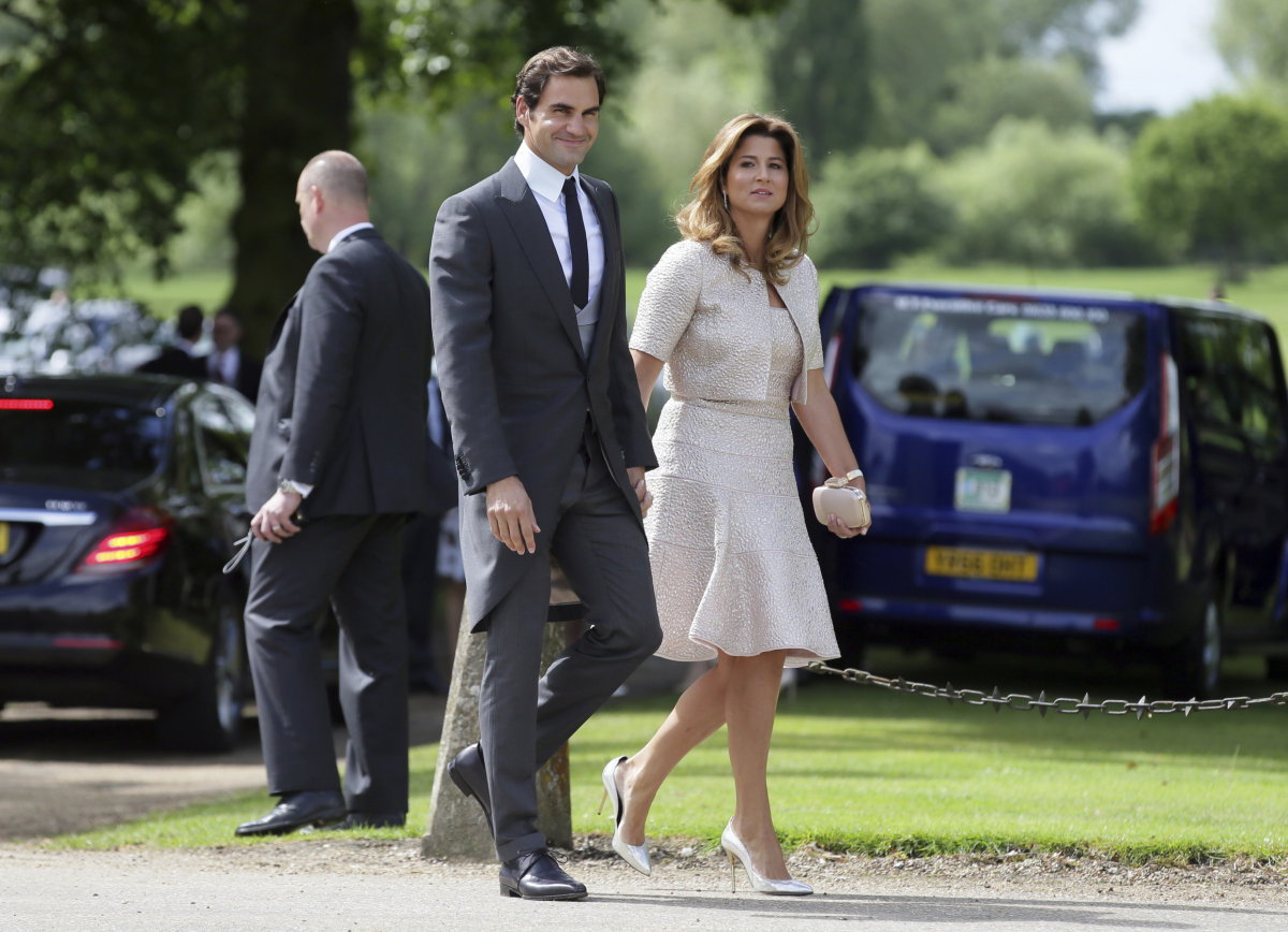 Roger Federer a jeho manželka Mirka