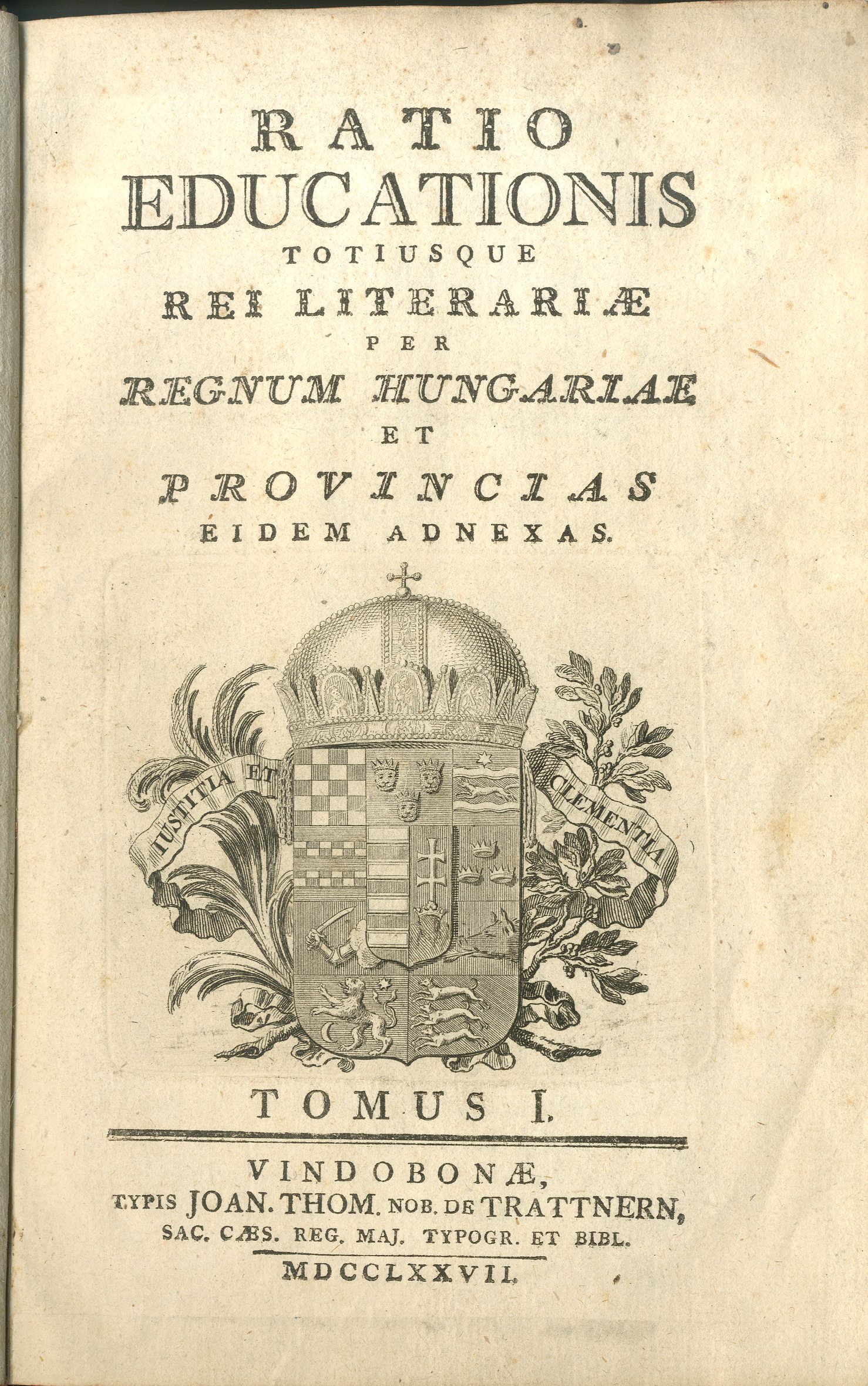Ratio educationis A.F.Kollára z roku 1777 okrem organizácie školstva obsahovala aj študijný a disciplinárny poriadok.