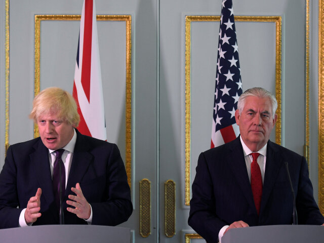 Boris Johnson, Rex Tillerson, USA
