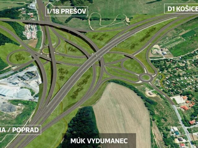 vizualizacia, obchvat Prešova