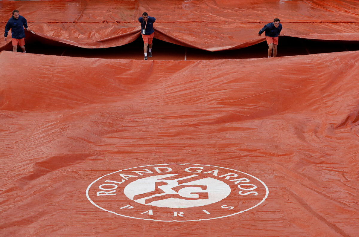 Roland Garros, dážď