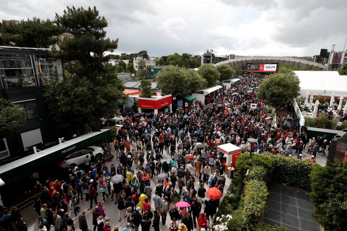 Roland Garros, dážď