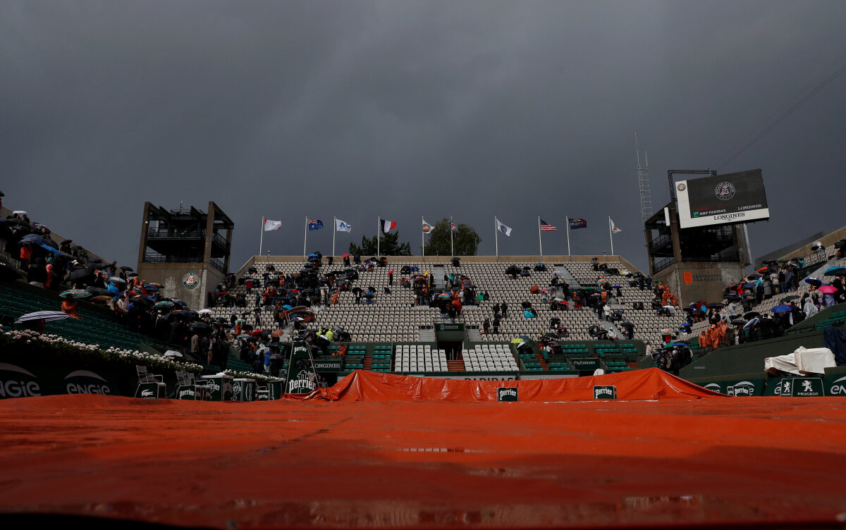 Roland Garros, dážď