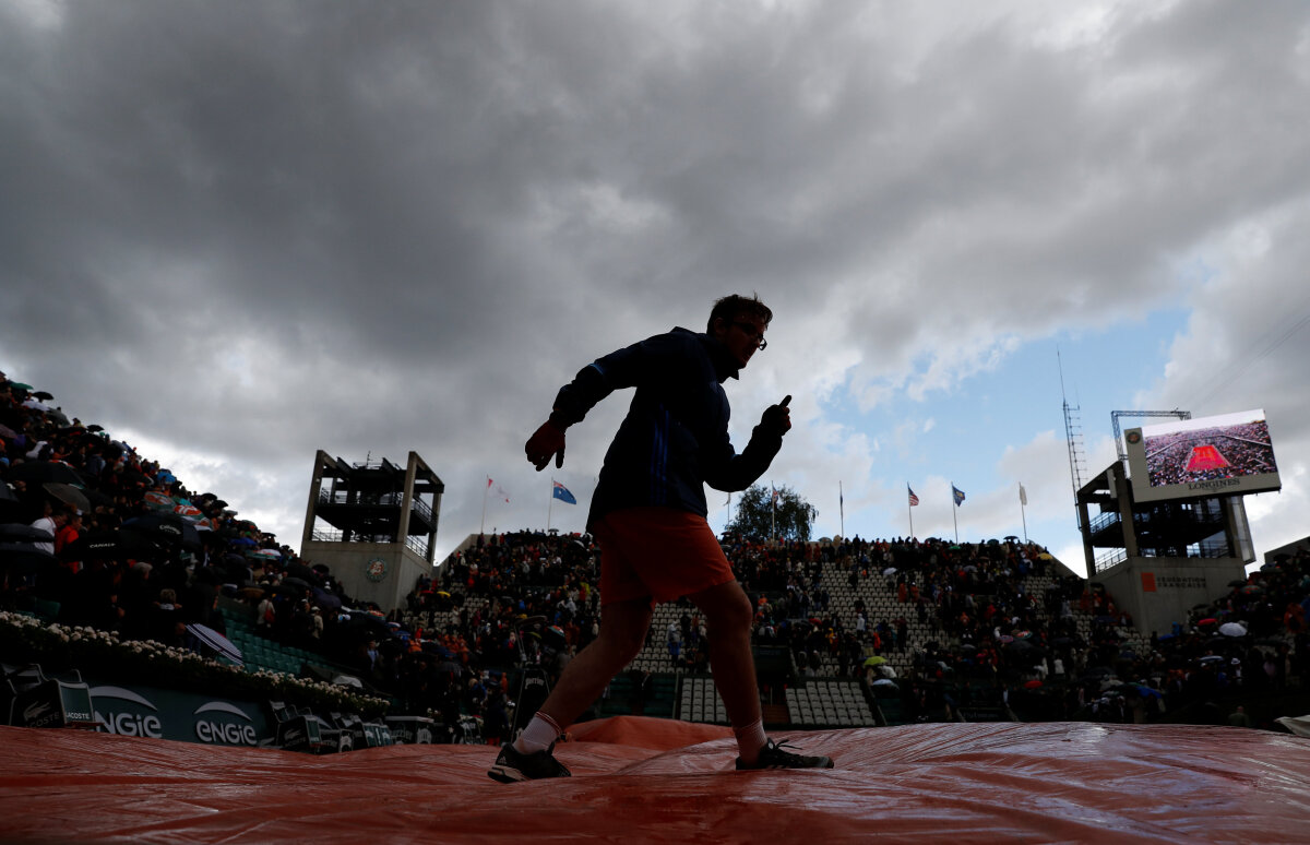 Roland Garros, dážď