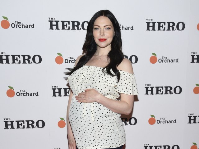 Herečka Laura Prepon na uvedení filmu The Hero v New Yorku.