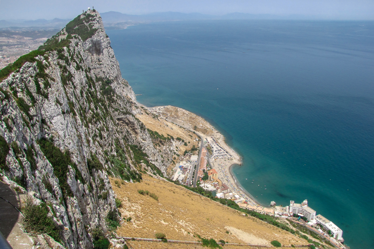 Gibraltár, opičí vrch, kopec,